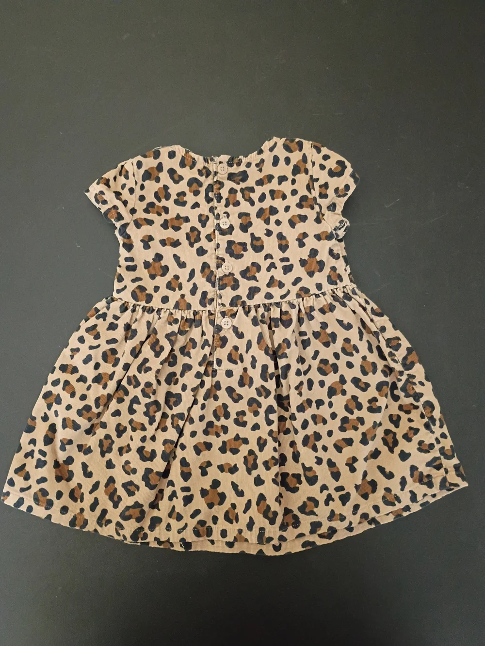 Carter's Baby Girls Leopard Cheetah Print Corduroy Dress Size 9 Months